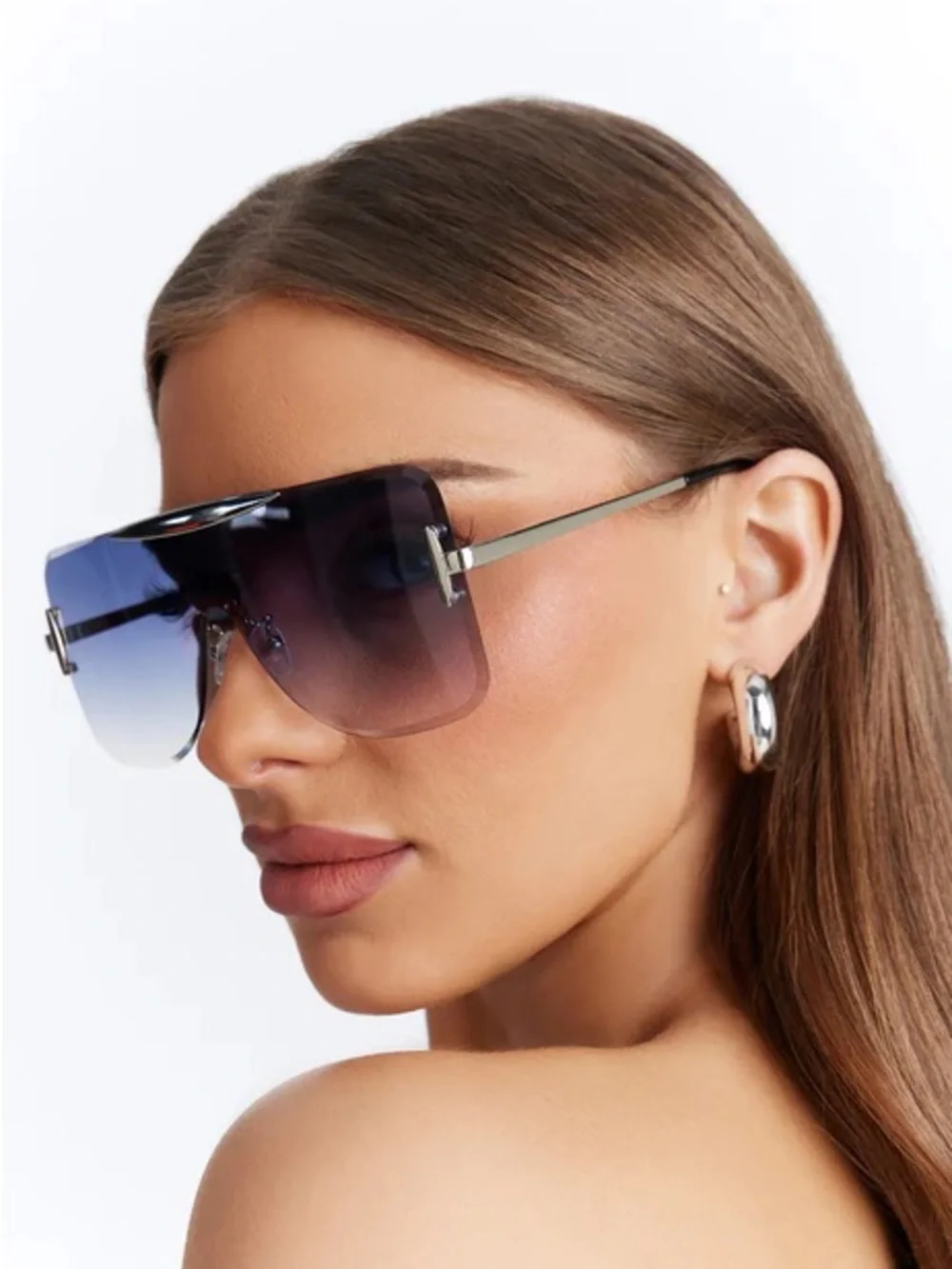 Deep Sky Rimless Sunglasses NEW 🏷️
